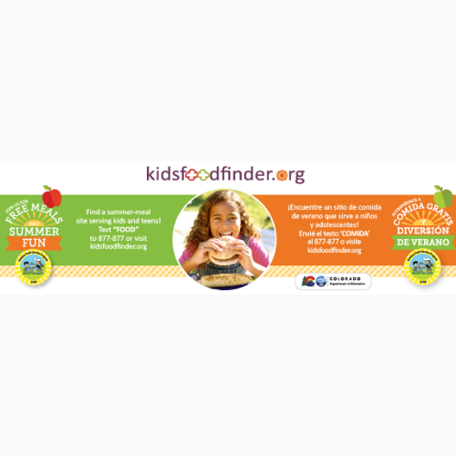 Colorado Department of Education Summer Food Service Program on white back background