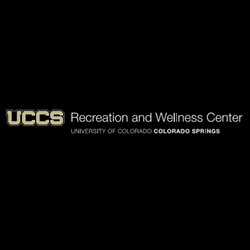 UCCS Recreation & Wellness Center logo black background