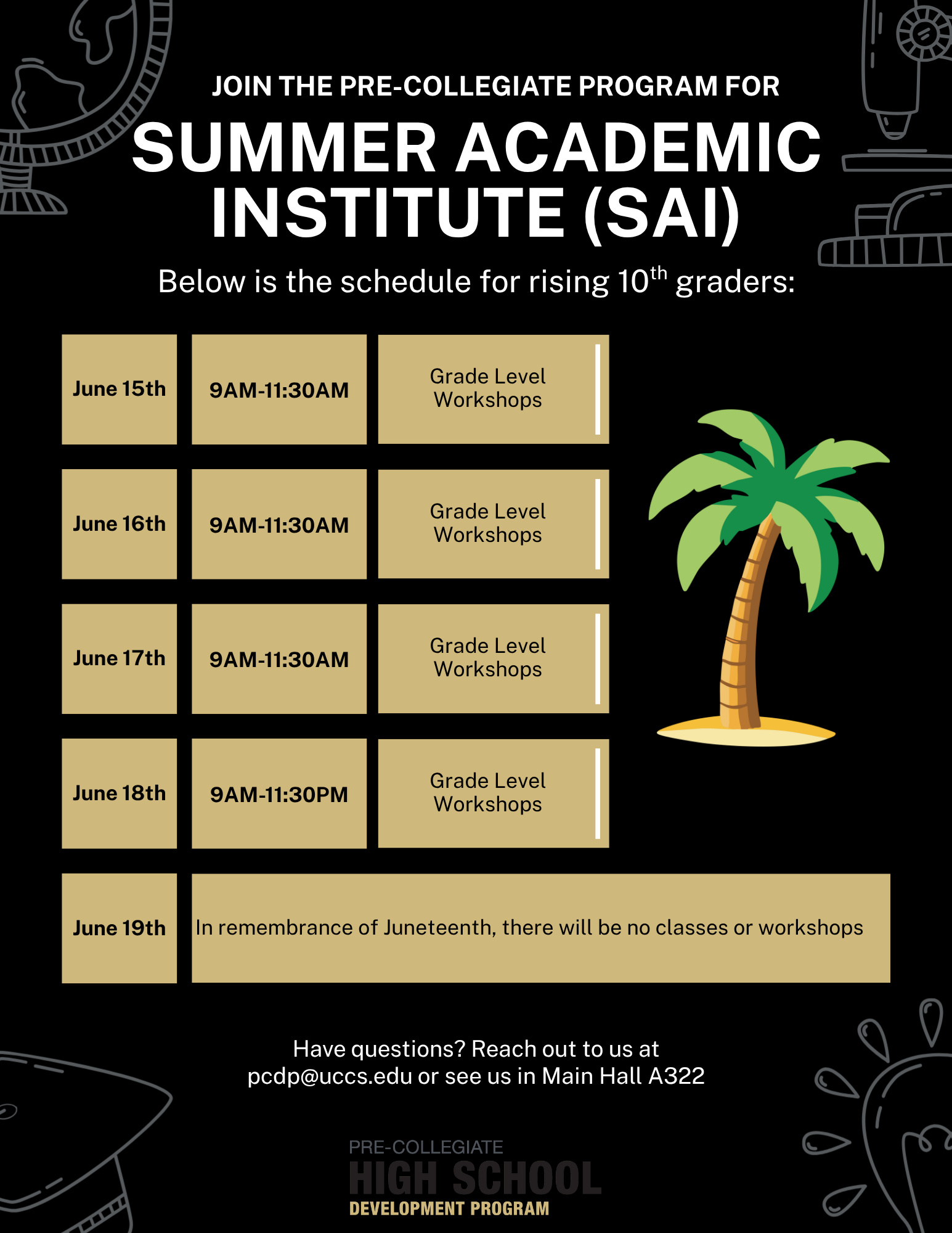 Rising 10th Grade Calendar