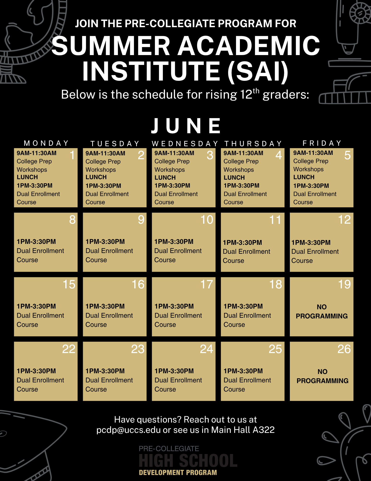 Rising 12 Grade Calendar